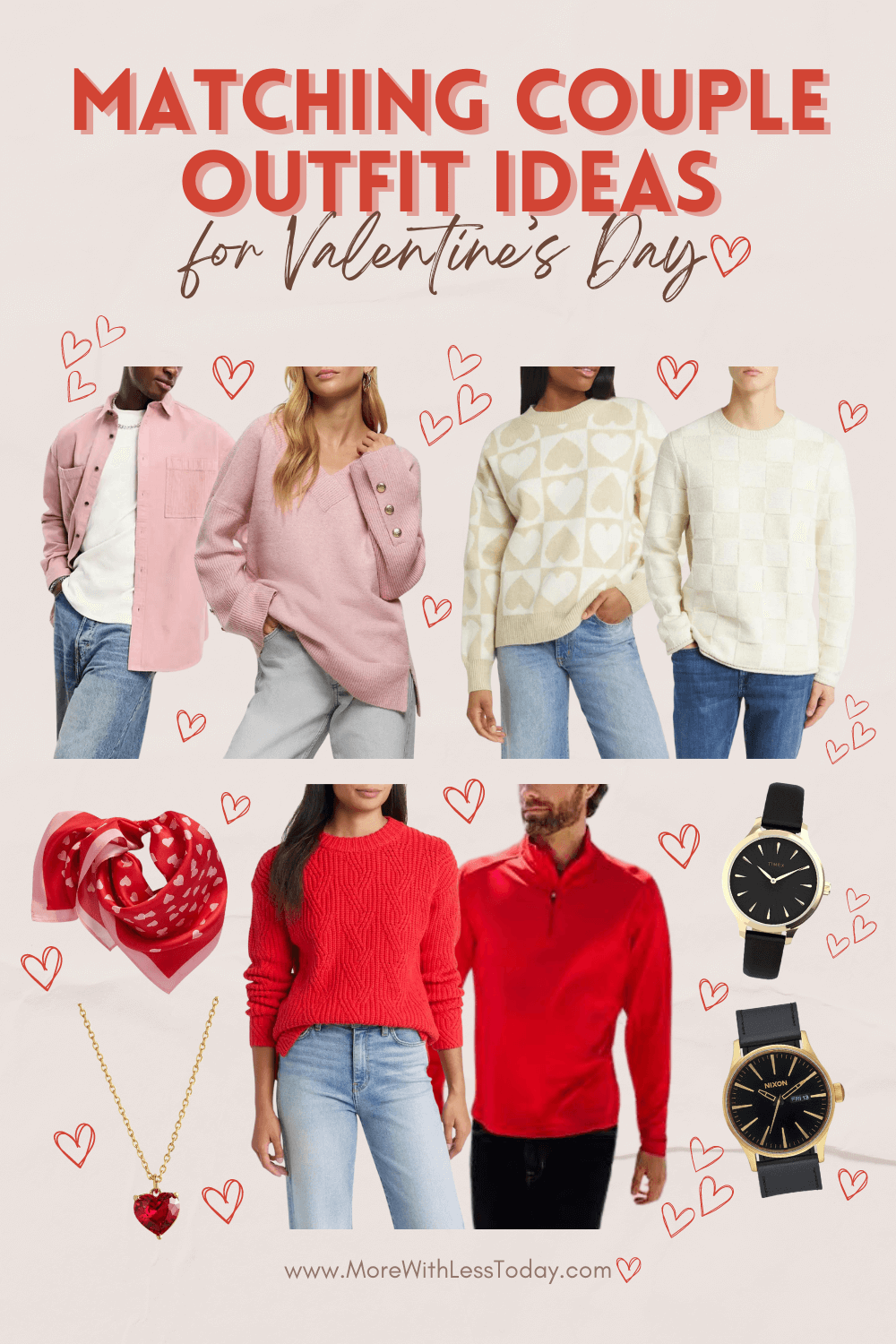 Matching Couple Outfit Ideas For Valentine's Day - PIN