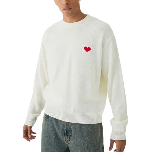 Oversized Boxy Heart Sweater