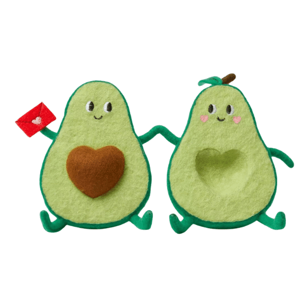 Valentine's Felt Decor Duo Avocados