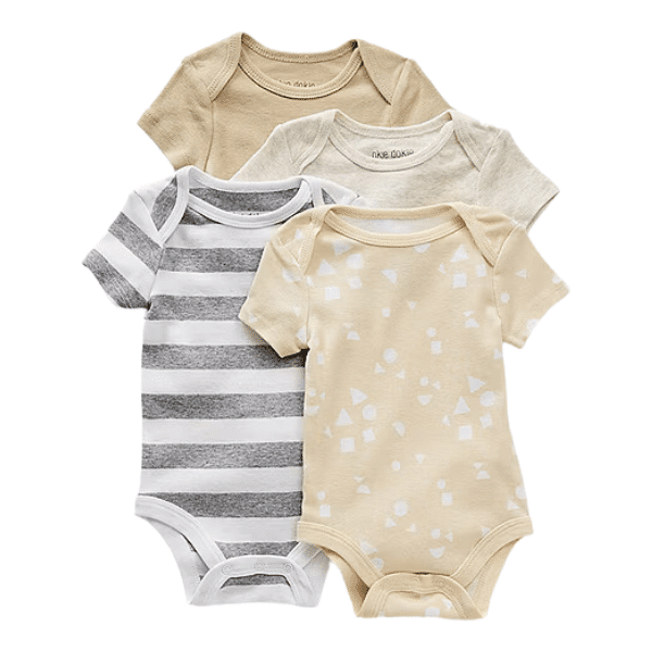 Crew Neck Short Sleeve Bodysuit Set
