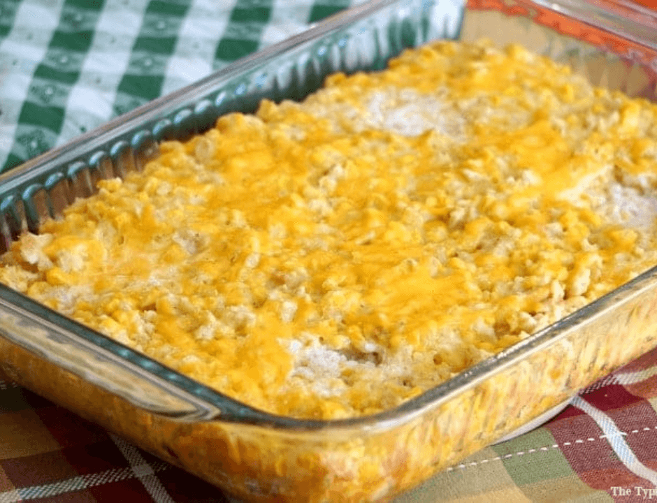 Jiffy Cream Corn Casserole - Ham Side Dishes