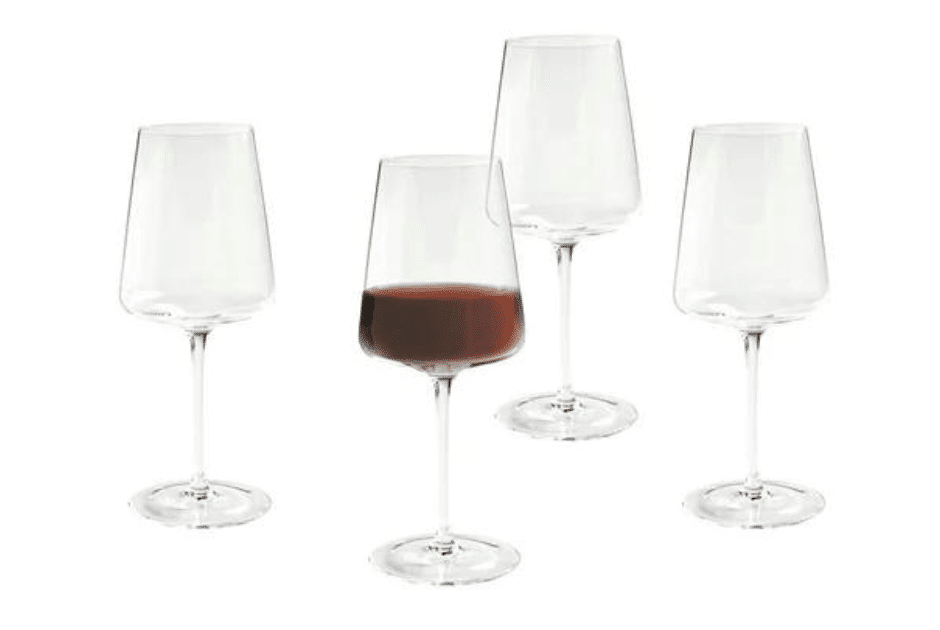 Clear Red Wine Glass with Stem