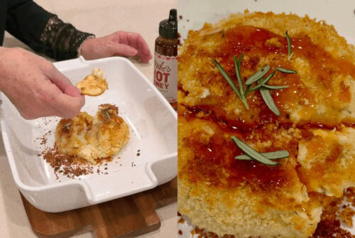 Crispy Baked Boursin with a Hot Honey Kick Recipe