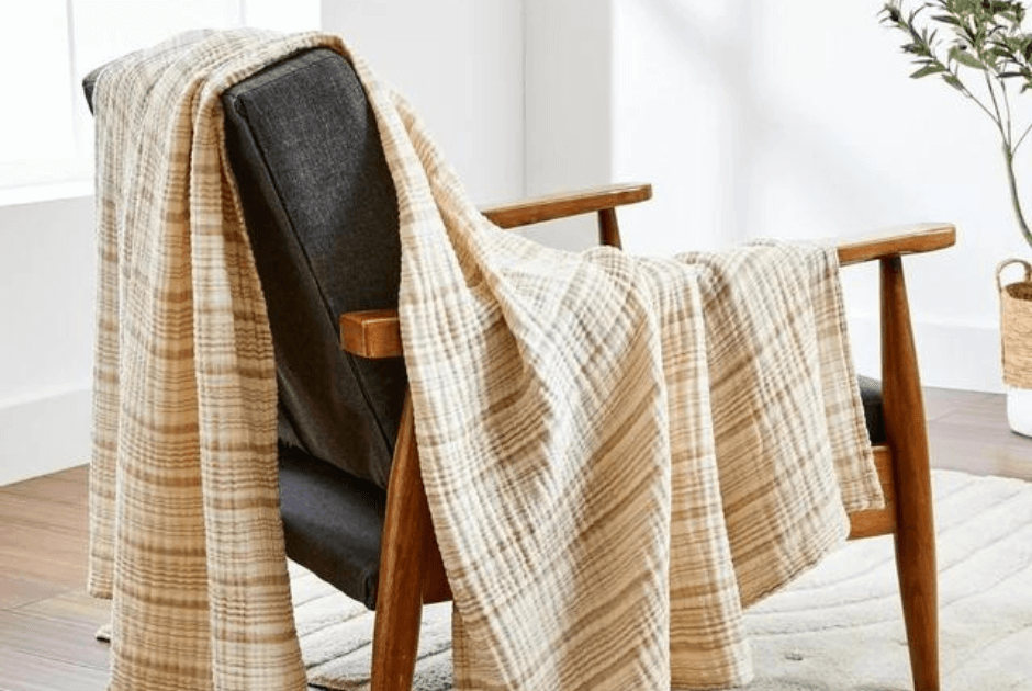 Striped Gauze Throw - Thoughtful Presents From Walmart