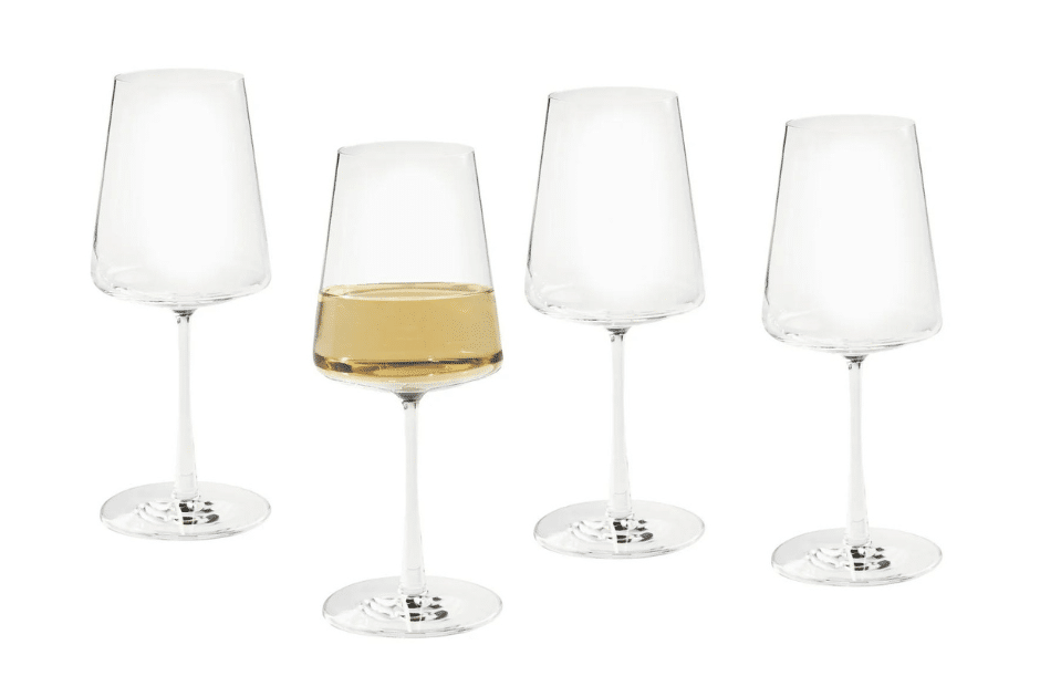 White Wine Glass with Stem for a Budget-Friendly Home Refresh