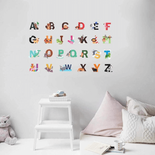 Animal Alphabet ABC Kids Wall Decals