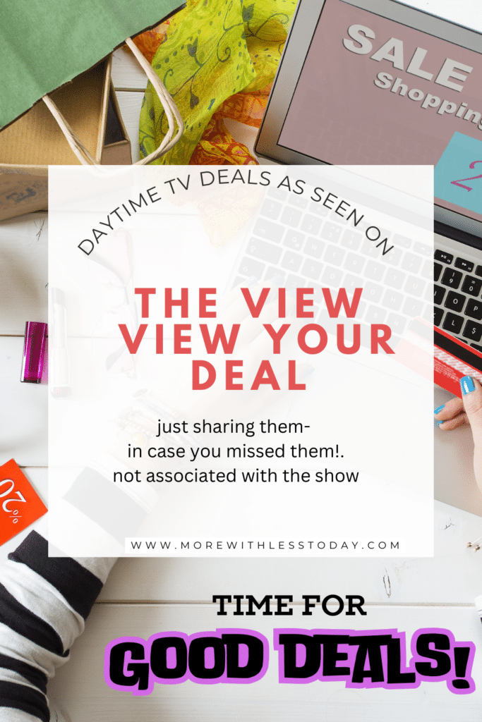 View your deal seen on the view archives more with less today