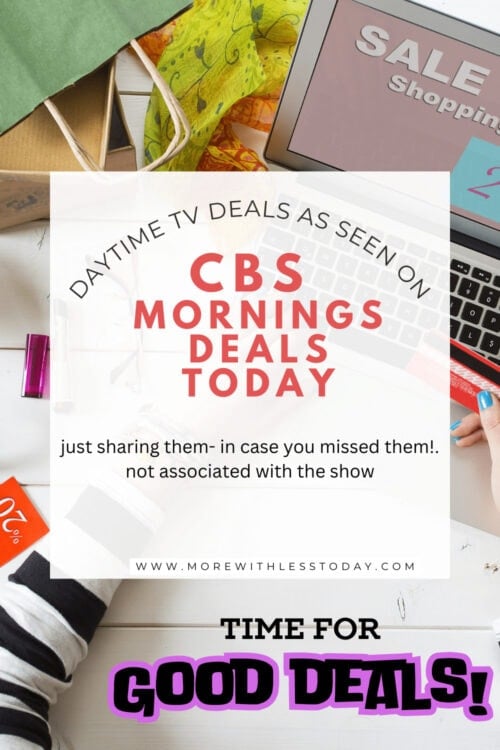 CBS Morning Deals graphic