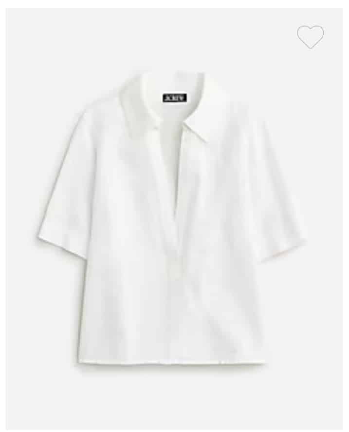 J Crew women's white shirt Memorial Day sale