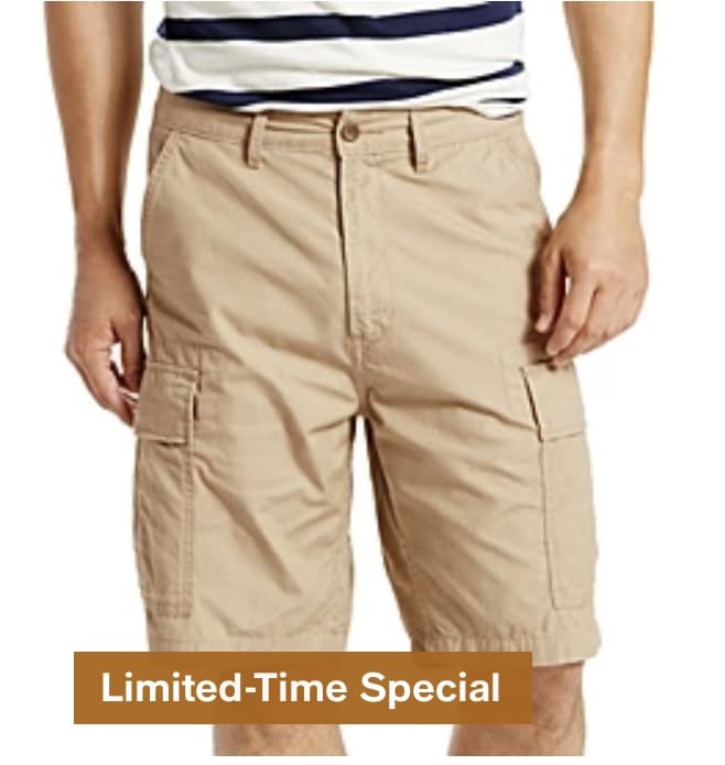 cargo shorts on sale at Macy's 