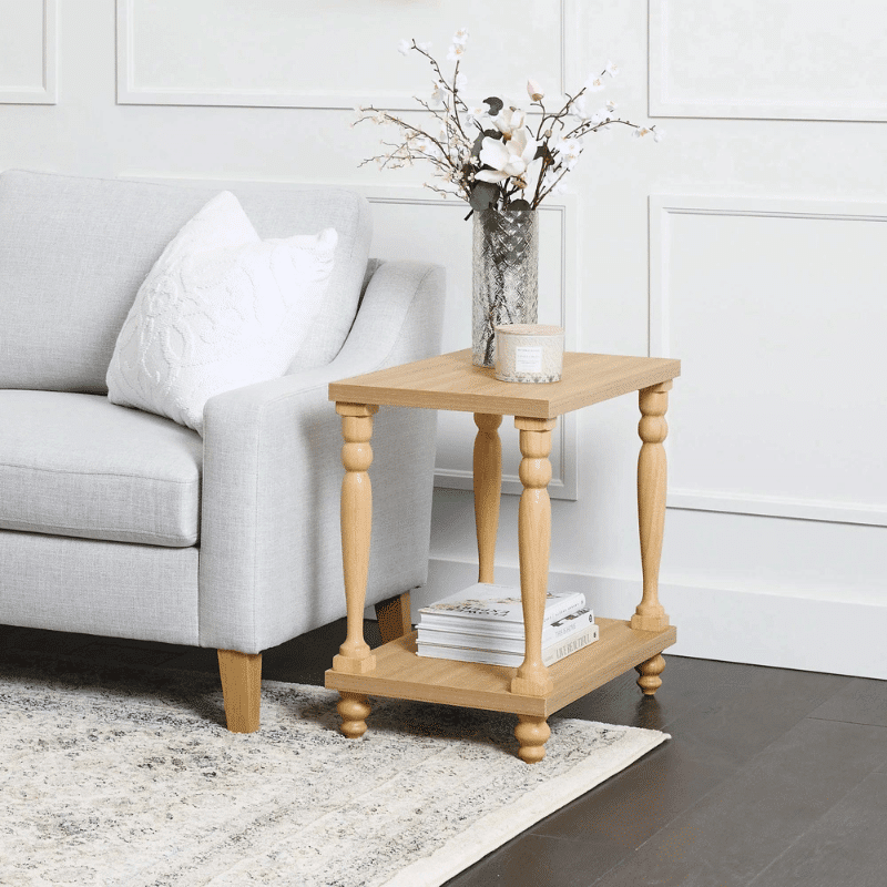 My Texas House Abbott Wood Side Table