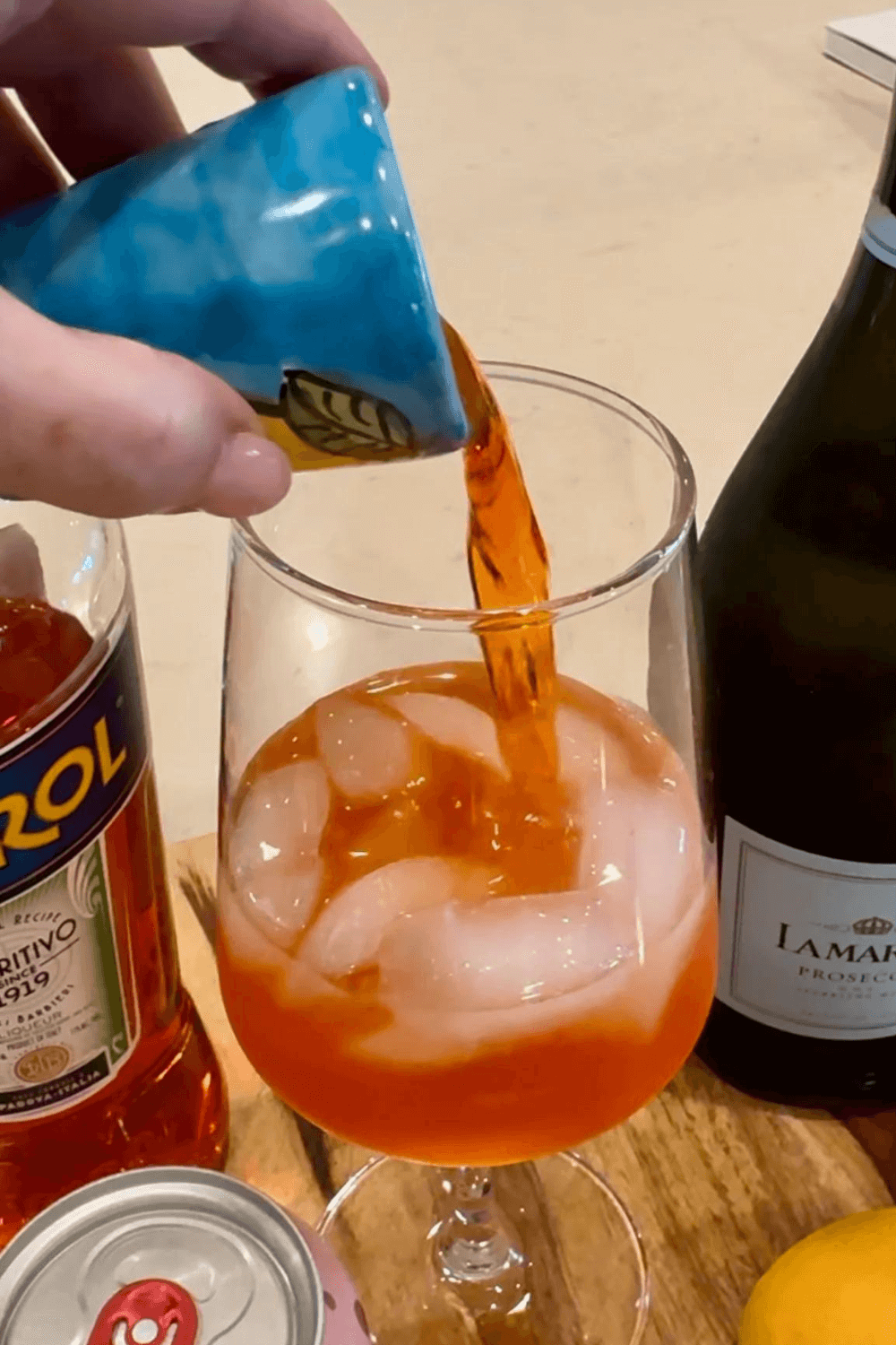 How To Make an Aperol Spritz step 1