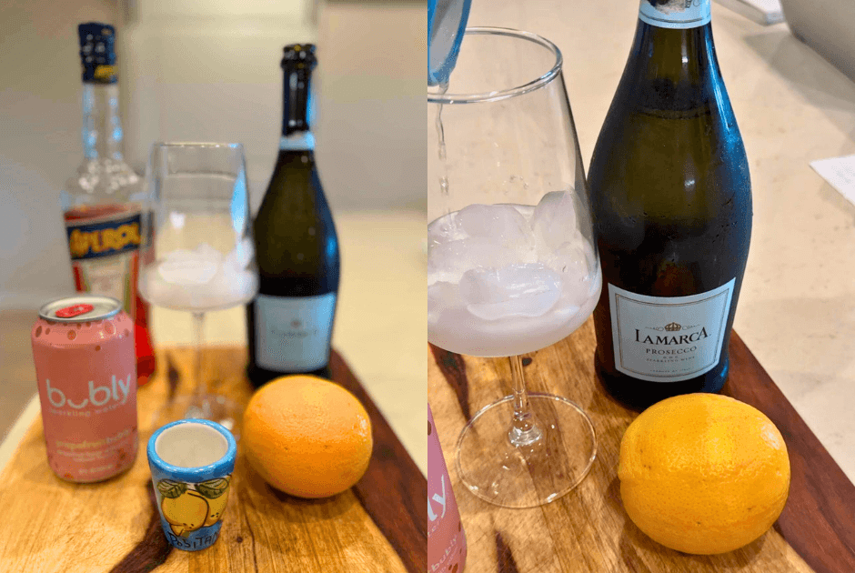 Ingredients of Aperol Spritz