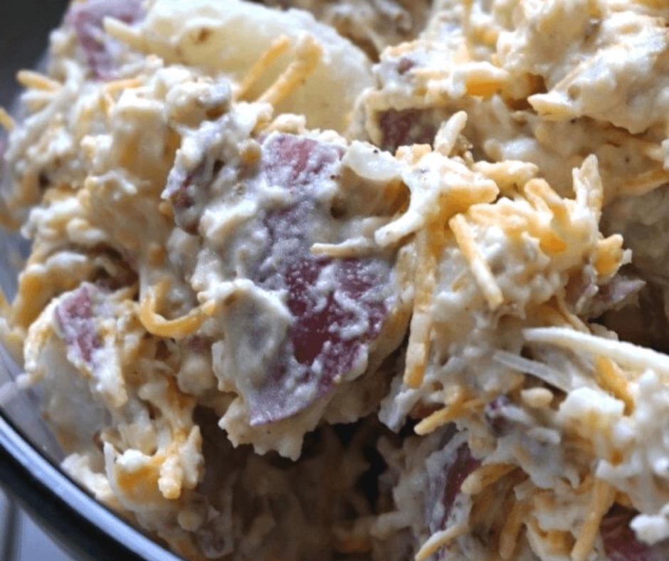 Loaded Baked Potato Salad by More with Less Today