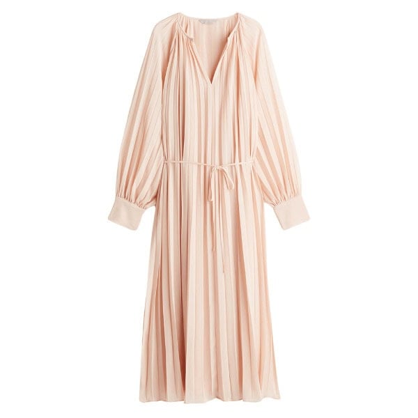Pleated Chiffon Dress