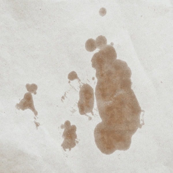 An oil stain on a cloth