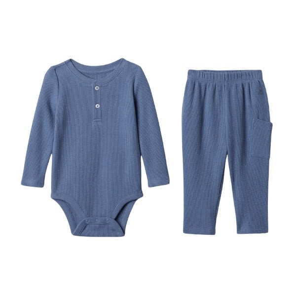 Baby Waffle-Knit Two-Piece Set