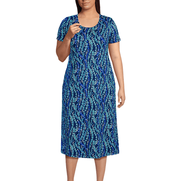 Cotton Short Sleeve Midcalf Nightgown