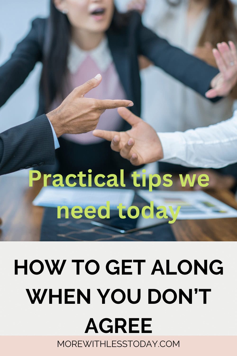 people pointing fingers and having an arguement