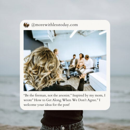 woman trying to be a peacemaker