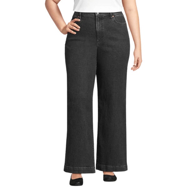 Recycled Denim High Rise Wide Leg Jeans