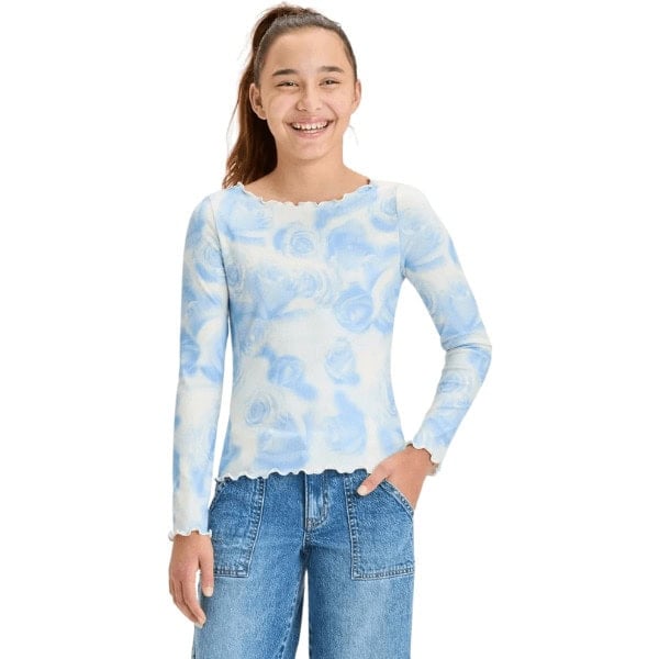 Long Sleeve Side Shirred T-Shirt