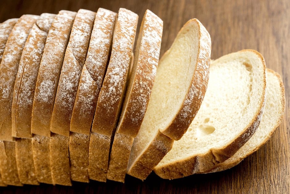 A closeup of freshly-made bread