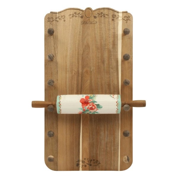 Painted Meadows Ceramic Rolling Pin with Holder - The Pioneer Woman Clearance, Rollbacks and Markdowns