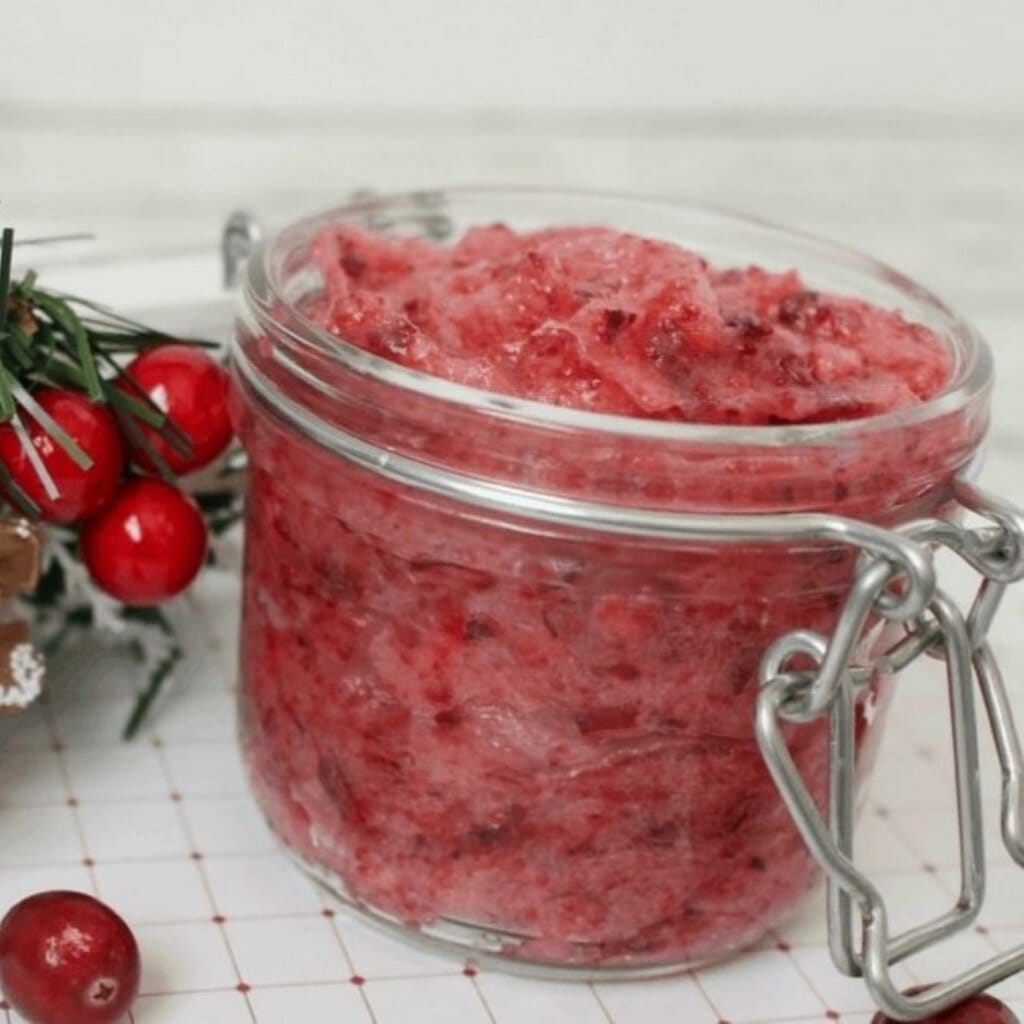 Cranberry Homemade Sugar Scrub
