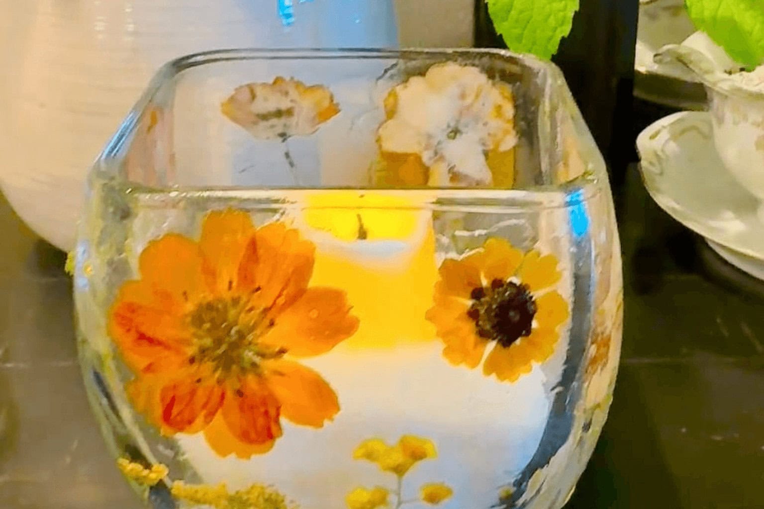 Decoupage Candle Votive - DIY Gift Ideas 9 Handmade Presents Anyone Can Make