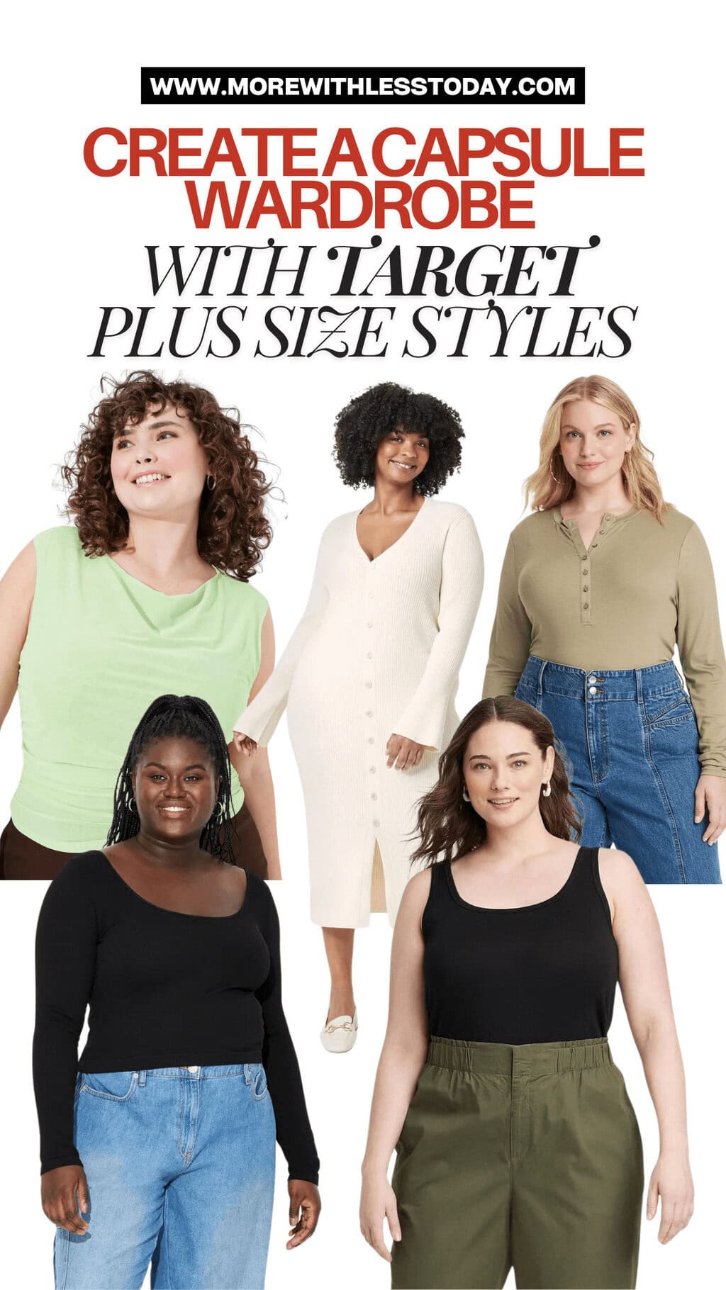 How to Create a Capsule Wardrobe with Target Plus Size Styles - PIN