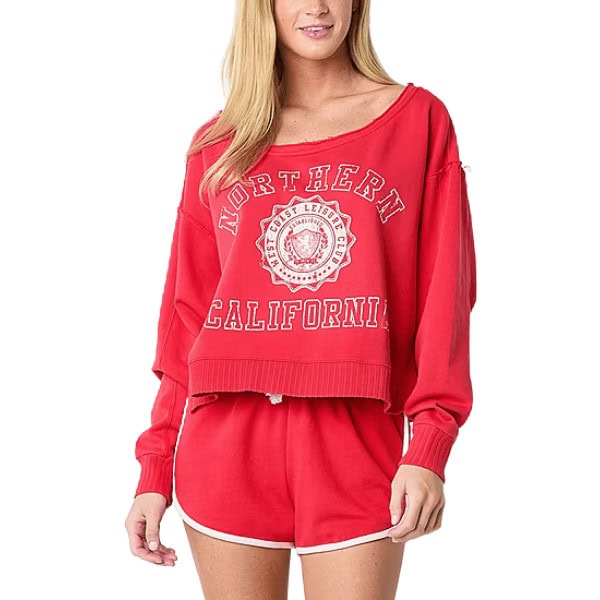 Juniors Crew Neck Long Sleeve Sweatshirt