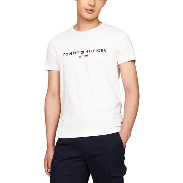 Men's Embroidered Logo Slim-Fit Crewneck T-Shirt