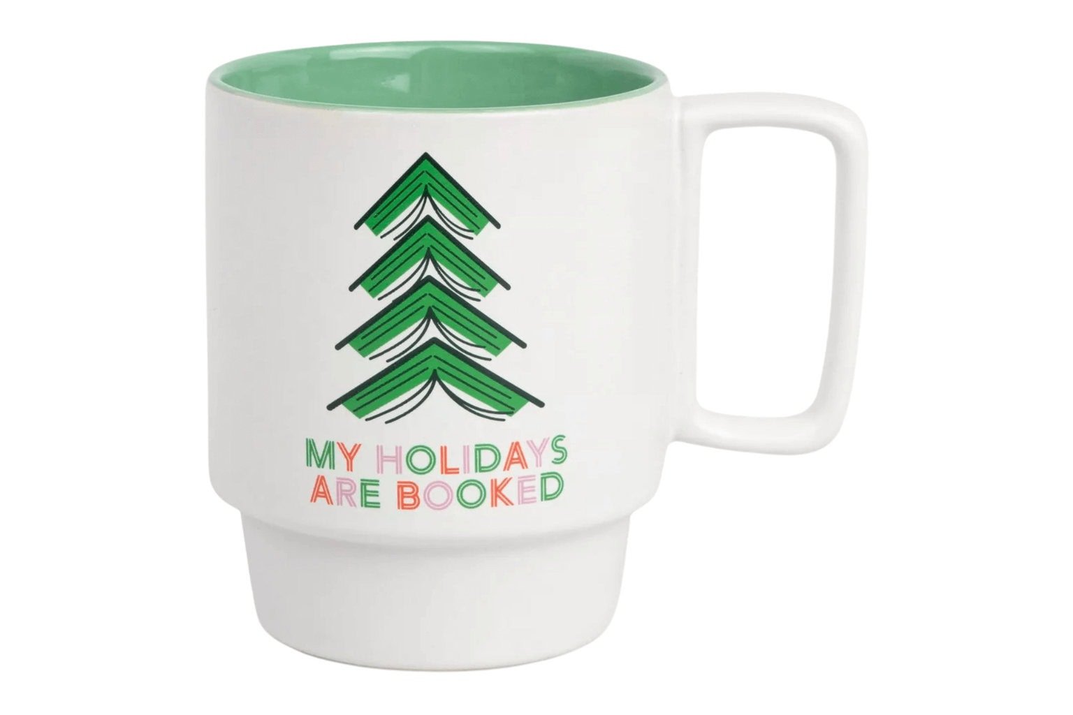 My Holidays are Booked Book-Themed Coffee Cup