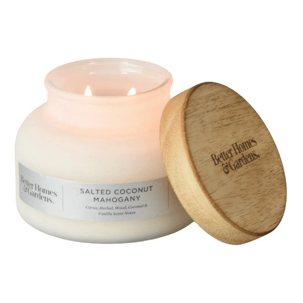 Salted Coconut Mahogany Scented Jar Candle - Save Big On Walmart Christmas Gifts