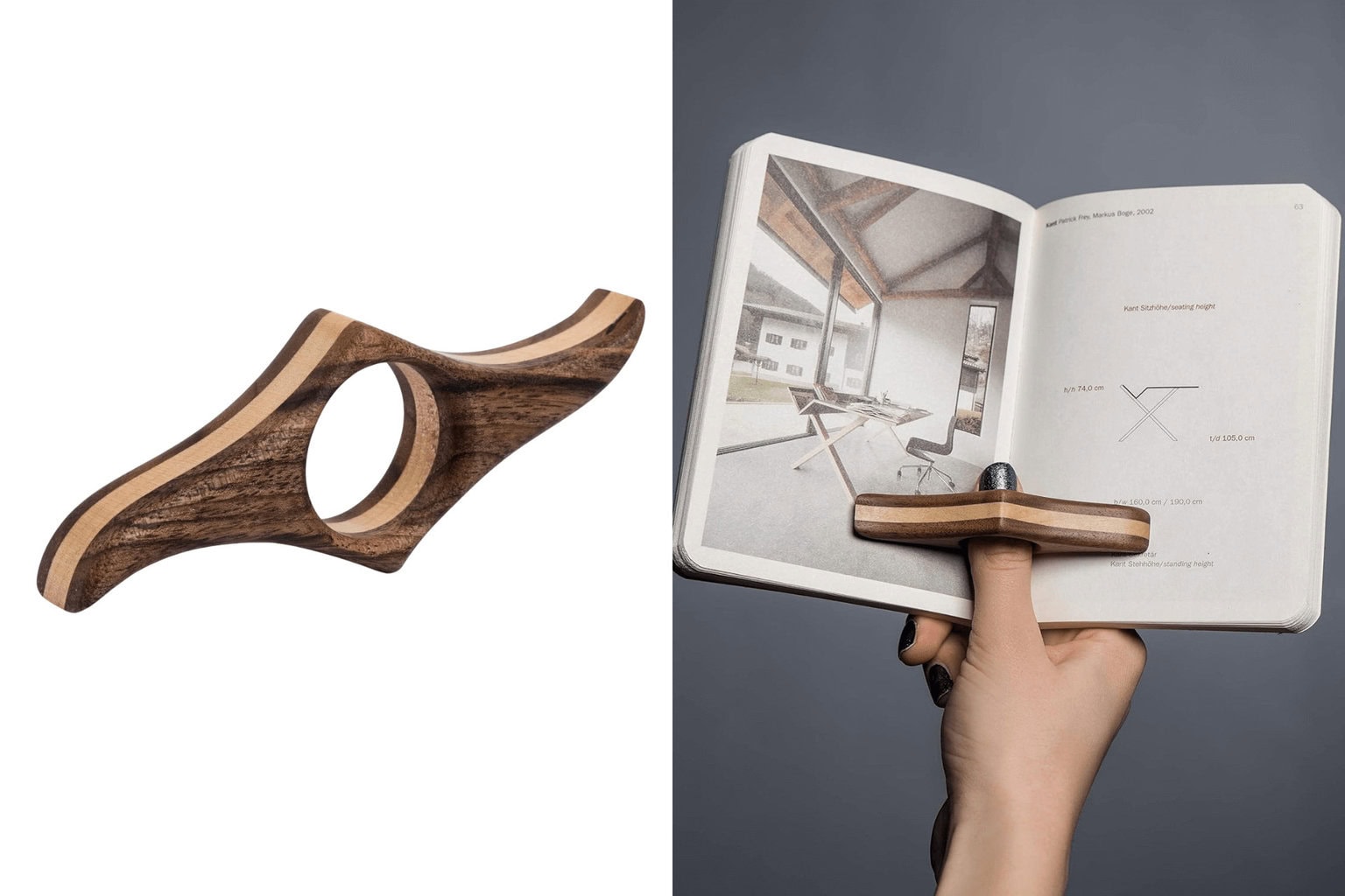 Wooden Book Page Holder - 10 Unique Gifts for Book Lovers