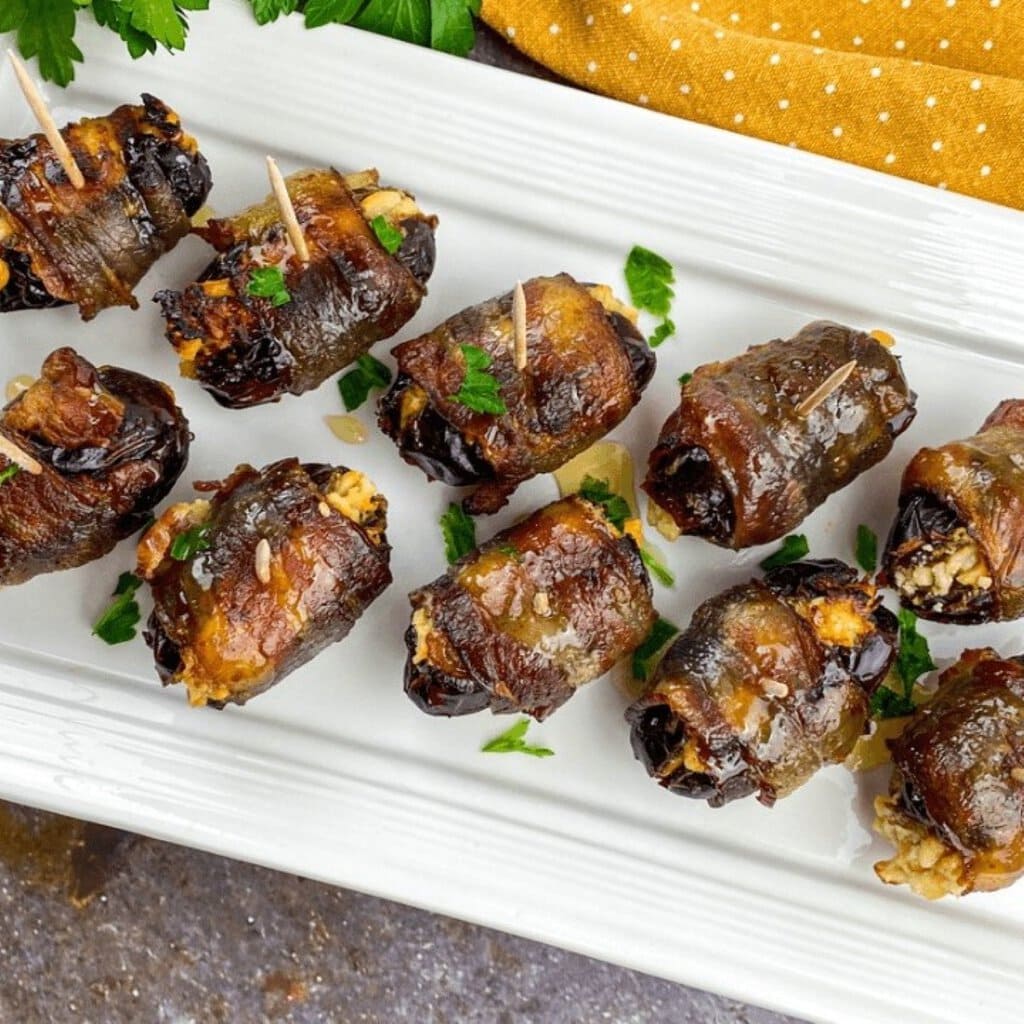 Bacon-Wrapped Stuffed Dates