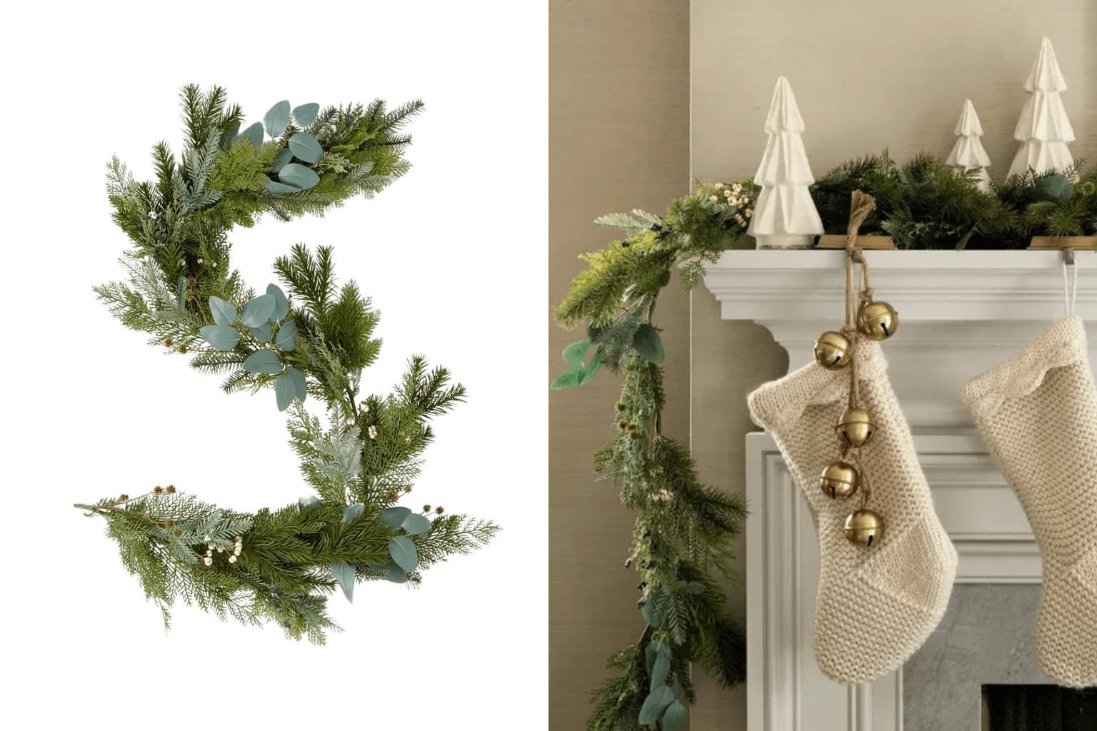 Mixed Green Holiday Artificial Garland - Christmas Mantle Decor From Target's Popular Designers, Starting at Only $5