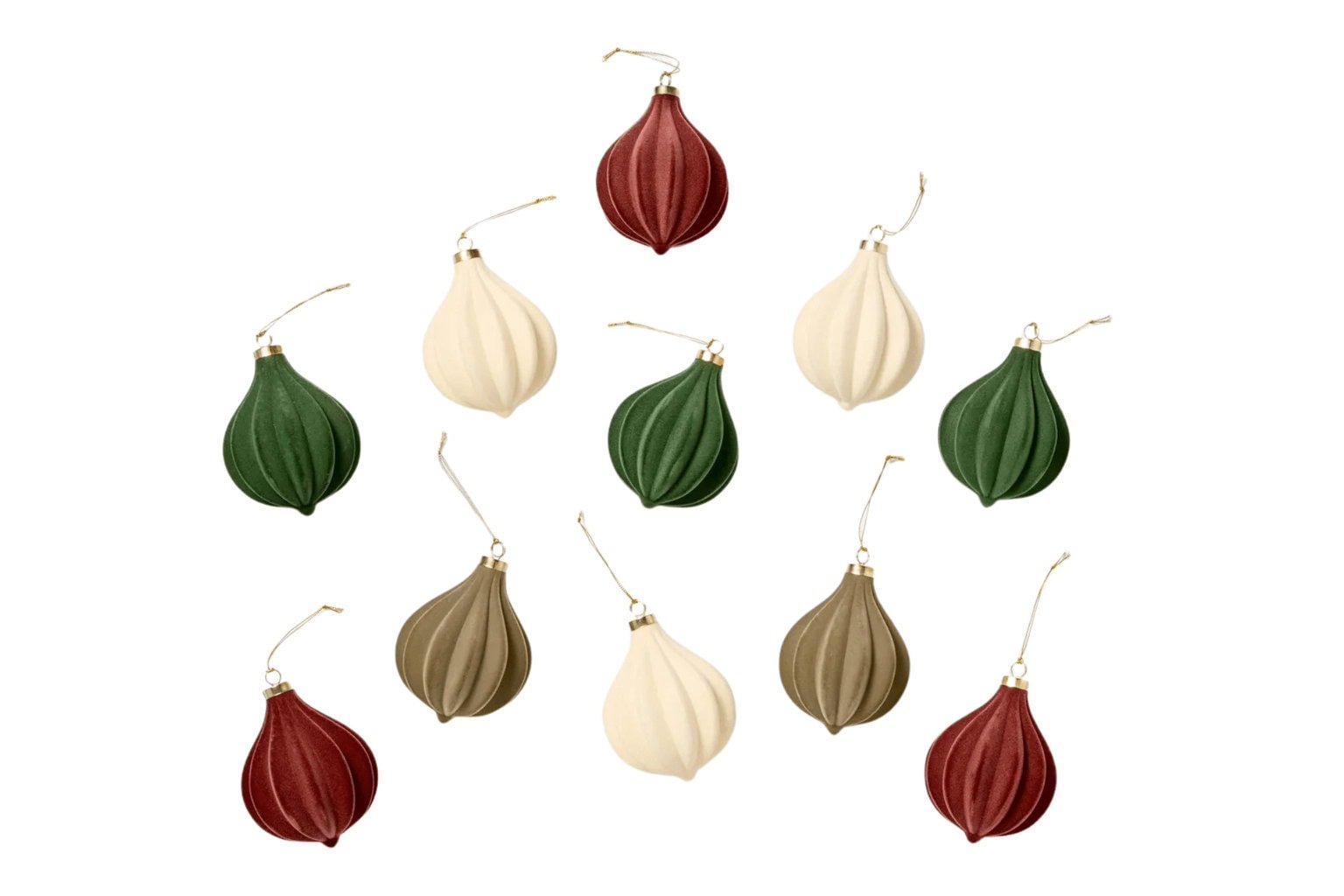 Multicolor Velvet Decorative Ornaments