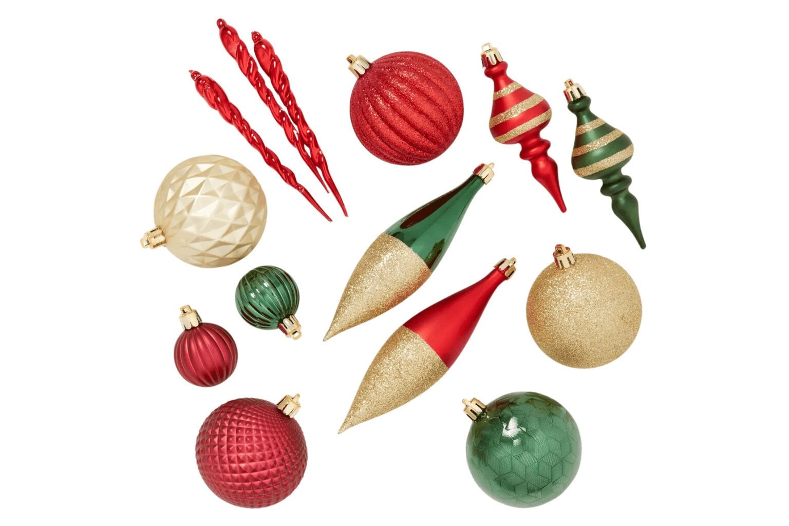 Plastic Finial Christmas Tree Ornament Set - Shop 2024 Christmas Tree Ornament Sets from Target's Designers
