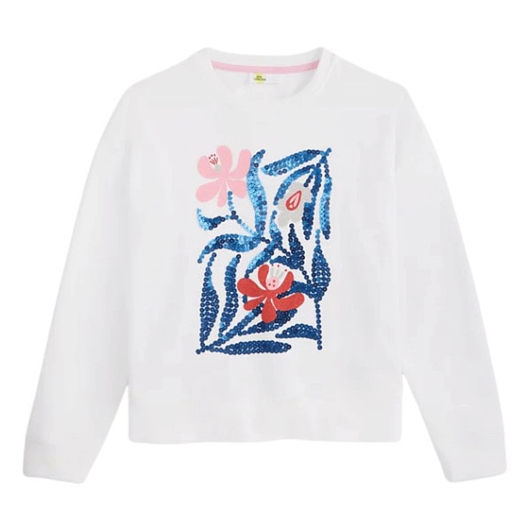 Sequined Floral Sweatshirt - Macy's Backstage and Clearance