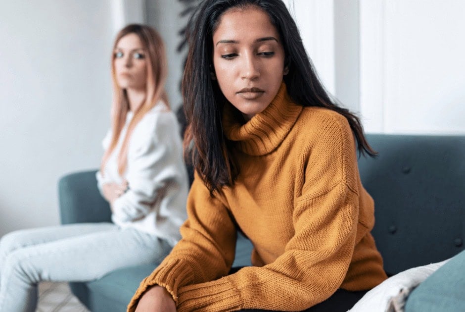 Two women in an argument - 10 Tips to Reduce Stress During the Holiday Season