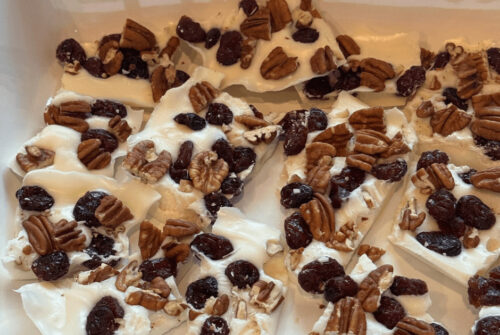 White Chocolate Christmas Bark with Only 3 Ingredients