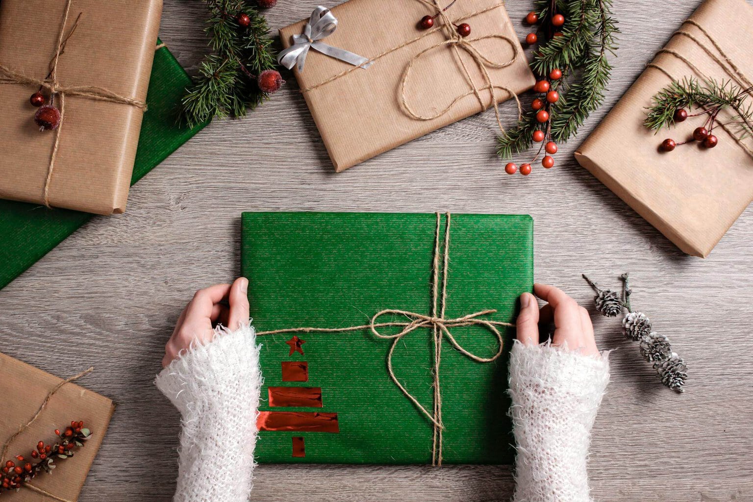 Wrapped presents