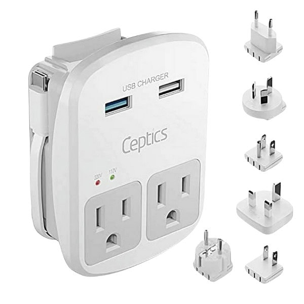 Ceptics World Travel Adapter Kit