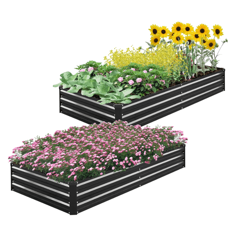 Kymari Galvanized Raised Garden Bed