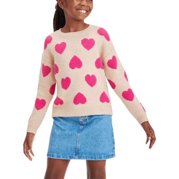 'Heart' Pullover Sweater - Cute Valentine&rsquo;s Day Sweaters and Tees