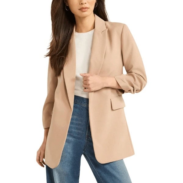 Ultimate Crepe Scrunch Sleeve Blazer