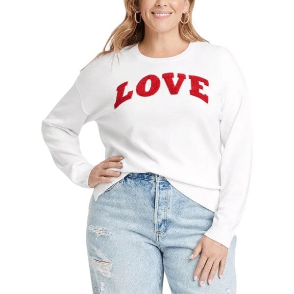 Valentine's Day Love Graphic Sweater