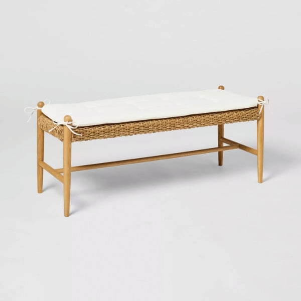 Cardamine Woven Upholstered Bench Natural - Must-Have Decor Items From Target